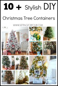 10 Plus Stylish Christmas Tree Containers | www.settingforfour.com