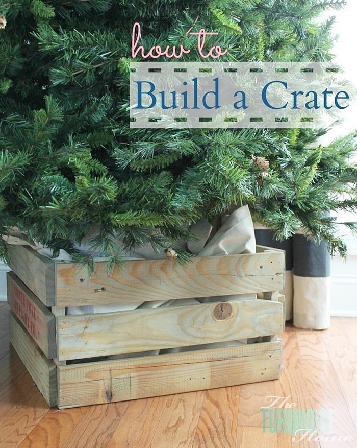 Christmas Tree Crate DIY Tutorial