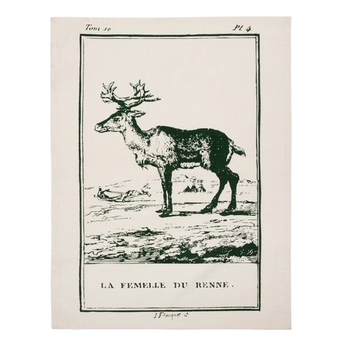 Holiday Gift Guide for the Hostess - Reindeer tea towel www.settingforfour.com