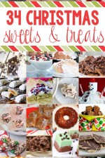 34 Christmas Sweets and Treats Recipes to satisfy your sweet tooth! www.setttingforfour.com