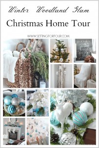 Winter Woodland Glam Christmas House Tour! See lots of DIY holiday decor ideas. www.settingforfour.com