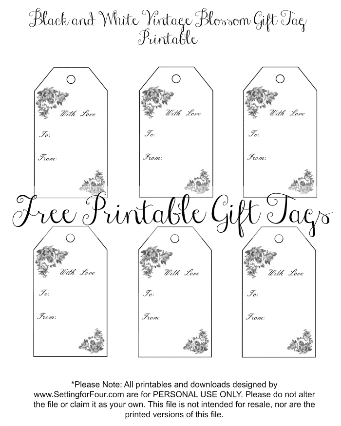Vintage Blossom Free Printable Gift Tags Setting For Four vintage-blossom-free-printable-gift-tags-setting-for-four