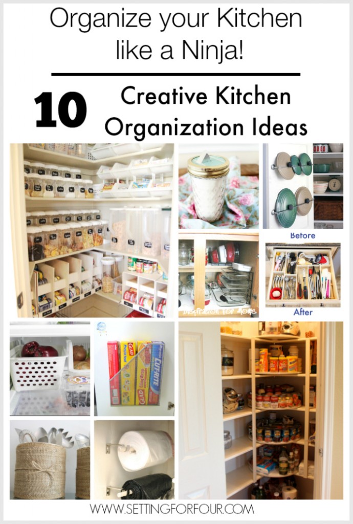 10 Budget Friendly & Creative Kitchen Organization Ideas #organization #storage #kitchen #budget #homemaking 