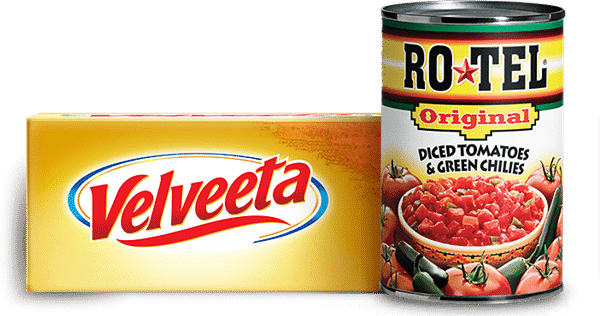Vegetable RO*TEL and VELVEETA Queso Dip - Setting for Four