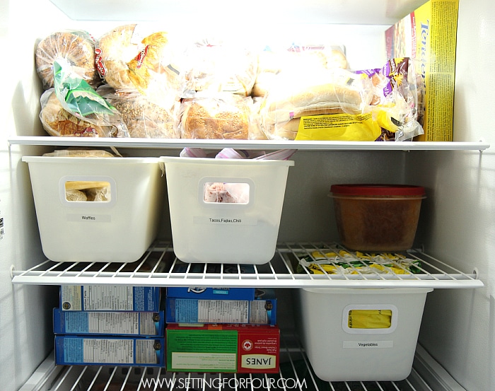 Five Easy Freezer Organizing Ideas - Setting For Four Interiors