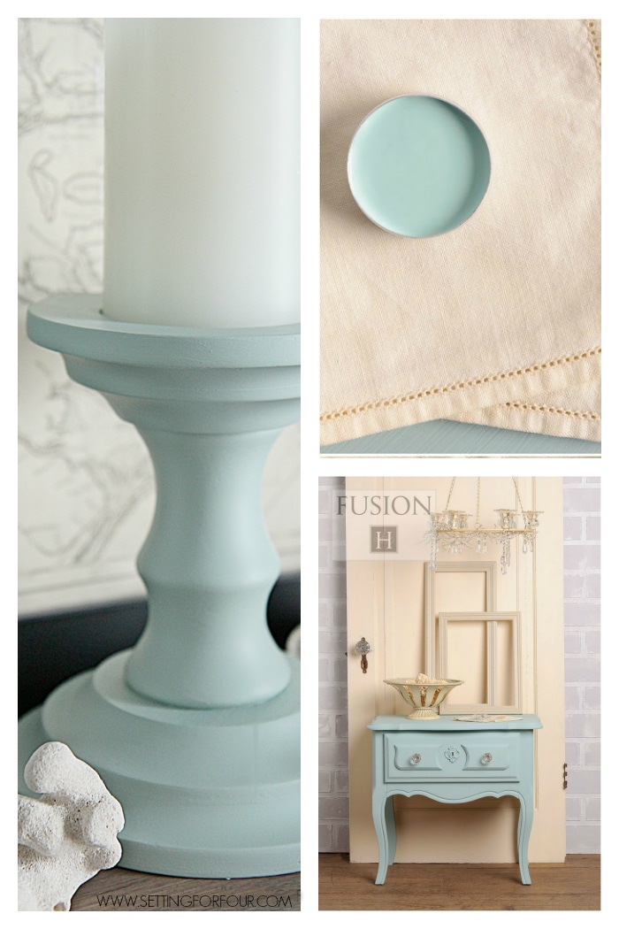 See how I turn thrift store finds into beautiful DIY home decor! Inexpensive Thrift Store painted candlesticks -Beautiful Home Decor!