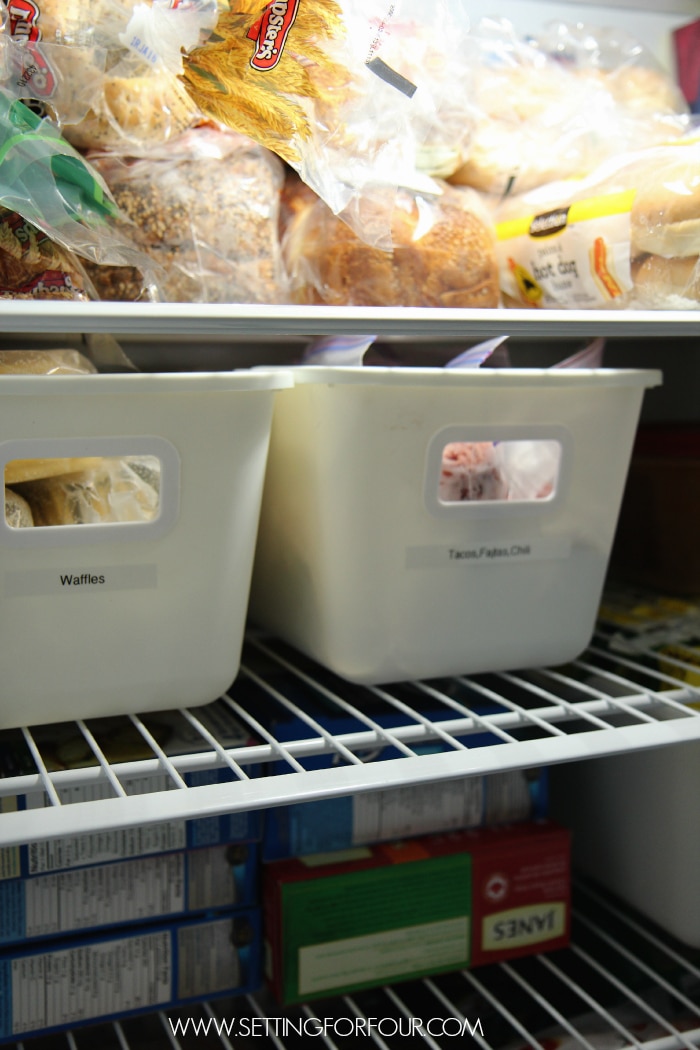 Five Easy Freezer Organizing Ideas - Setting For Four Interiors