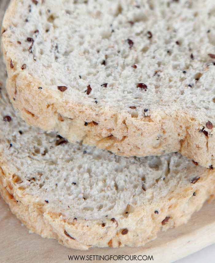 Make this quick and easy Country Seed Homemade Bread recipe. Filled with crunchy seeds and a touch of honey. So delicious!