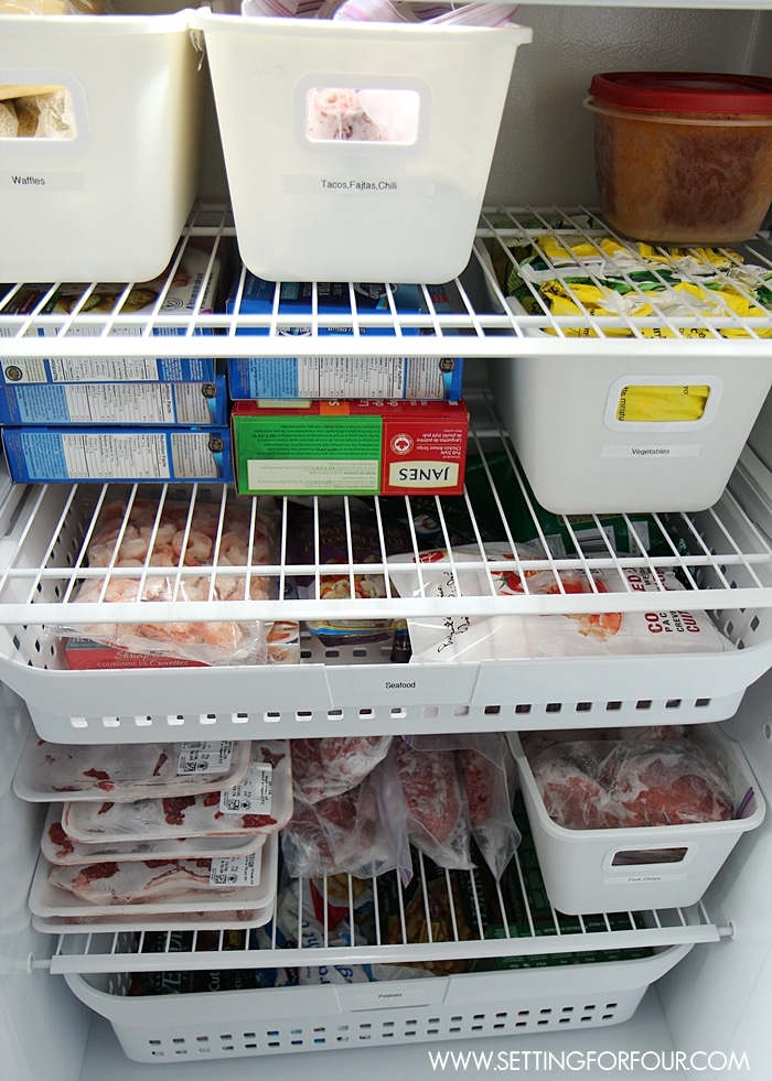 Five Easy Freezer Organizing Ideas - Setting For Four Interiors