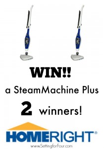 Giveaway! Enter to win a HomeRight SteamMachine Plus to clean your kitchen and bathroom floors quickly and easily!