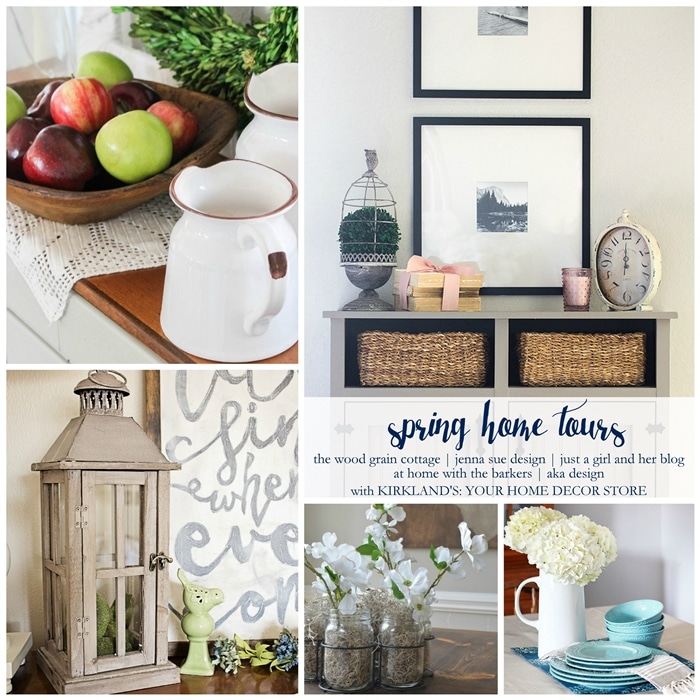 See 5 beautiful Spring Home tours for lots of Spring decor inspiration! www.settingforfour.com