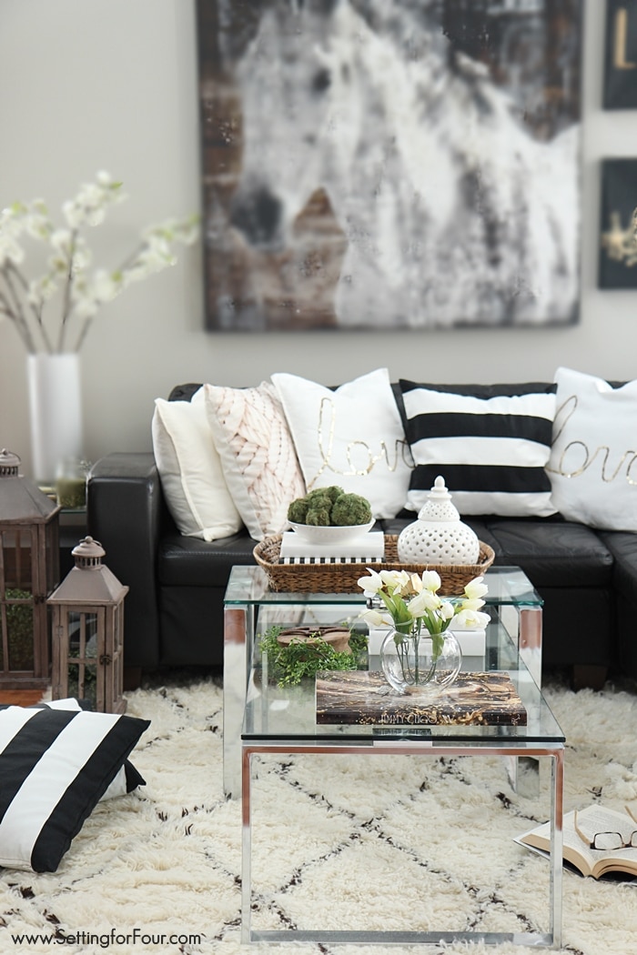 Casual Glam family room decorating ideas