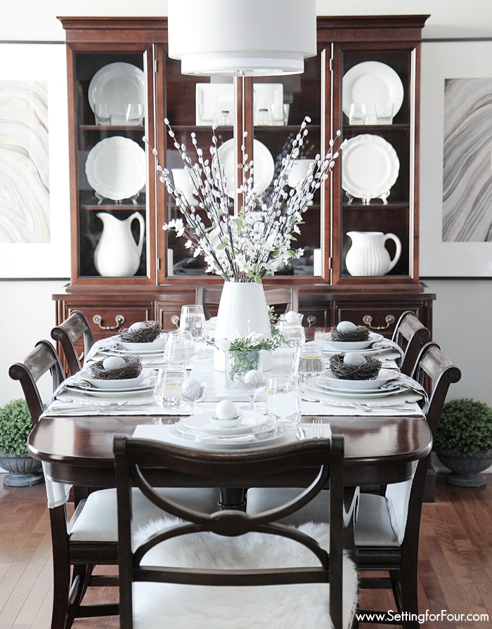 Spring Home Tour - Setting for Four
