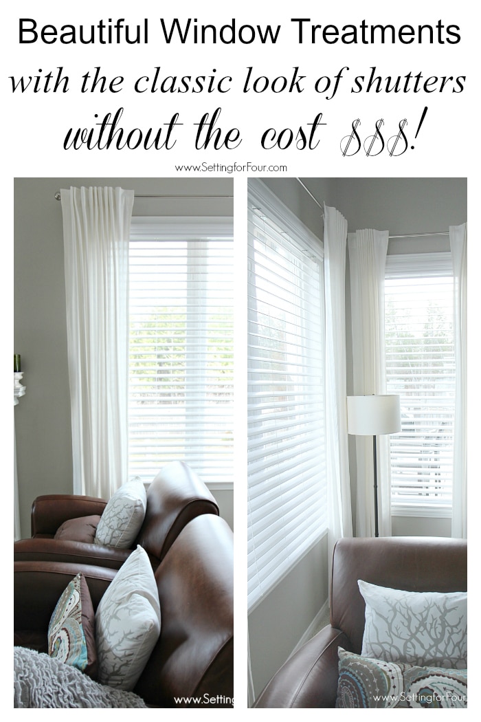 These are GORGEOUS! Beautiful double bevel edge horizontal blinds, window treatments with the CLASSIC look of shutters WITHOUT the big price tag!!!