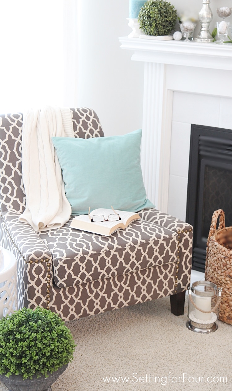 How to create a cozy reading nook - secret, fool proof decorating tips and tricks! www.settingforfour.com