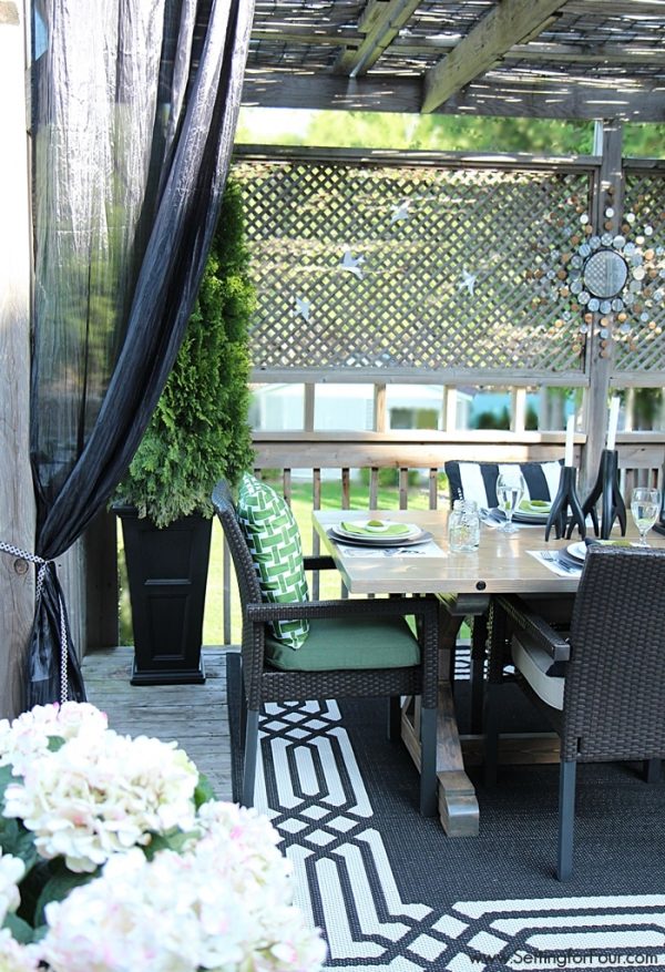 Summer Deck Decor Ideas for Outdoor Living - Setting For Four Interiors