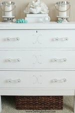 Painted Dresser with Chalky Finish Paint