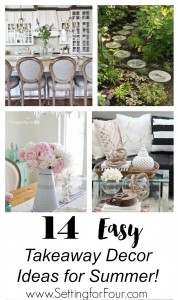 14 Easy takeaway decor ideas for summer!