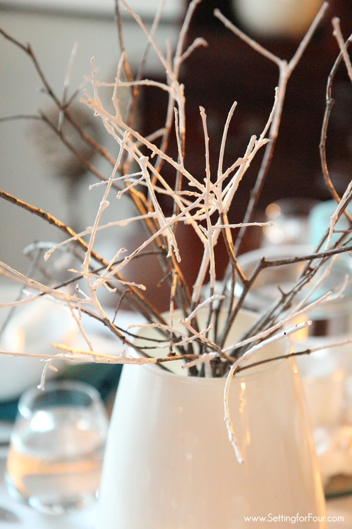  DIY branch centerpiece decor idea