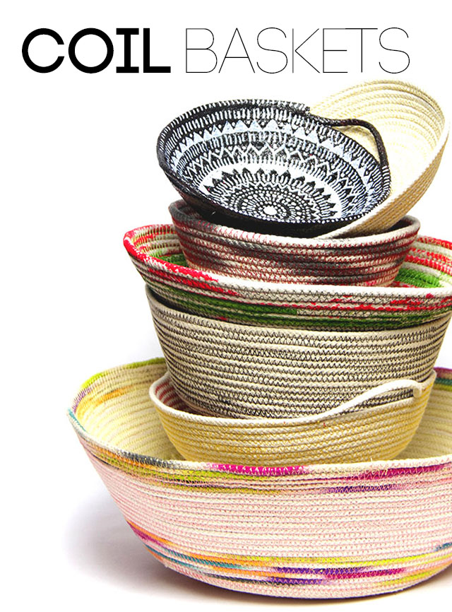 DIY Rope Coil Baskets