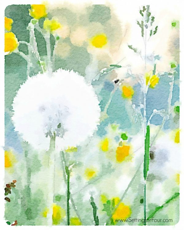 free-watercolor-art-printable-field-of-flowers-setting-for-four