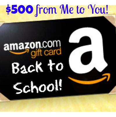 Back to School Giveaway - $500 Amazon Gift Card - Setting ...