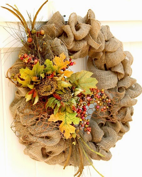 Easy DIY Burlap Wreath for Fall