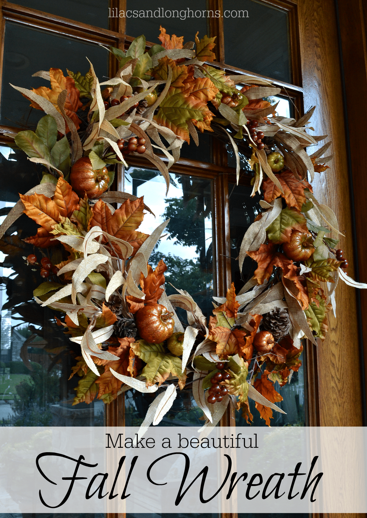 DIY Fall wreath - stunning!