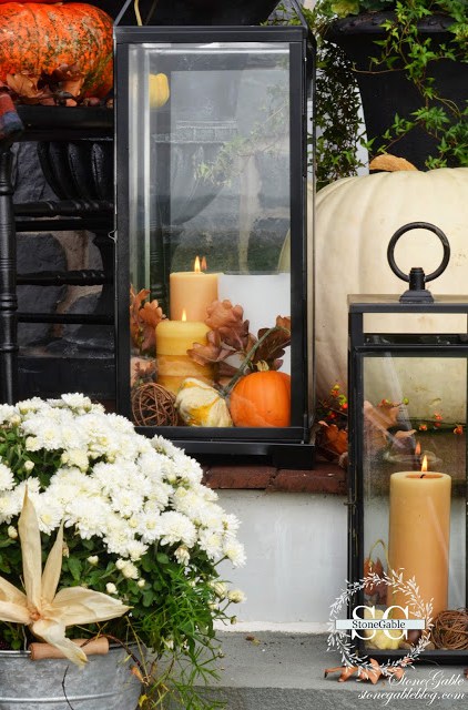 Fall Lantern Decorating ideas for the front porch!