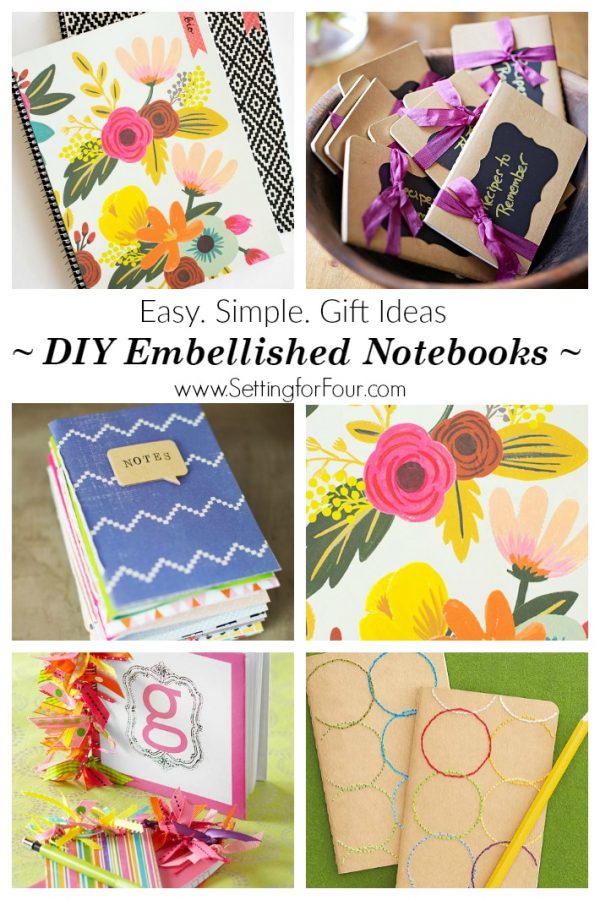 DIY Notebook Ideas easy simple gifts! Setting For Four Interiors