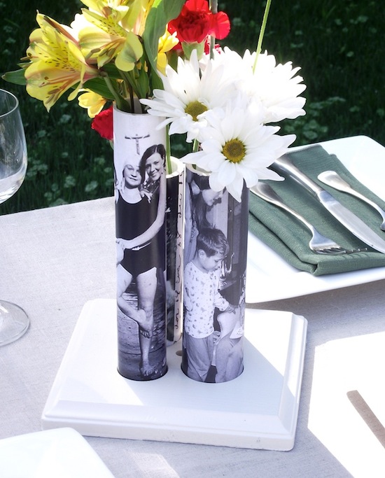 DIY Vase from a PVC Pipe - Great gift idea for Mother's Day, Birthday and teacher gift. Wouldn't these be fabulous for wedding, shower and anniversary party centerpieces?