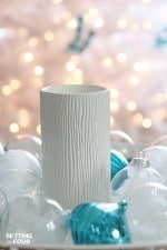 Quick and Easy Christmas decorating ideas with candles. www.settingforfour.com