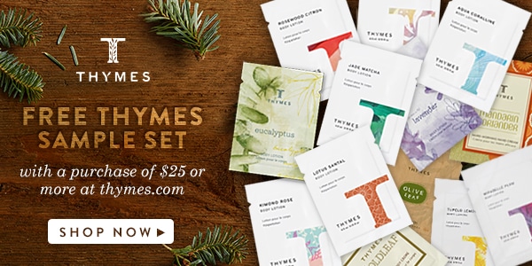 It's never too early to start holiday planning! Get your free Thymes Sample Set and celebrate the Holidays with Thymes fragrances! Festive ways to decorate your home and beautiful holiday gift ideas. #itsnevertooearly #ad www.settingforfour.com