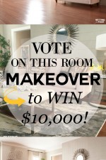 Vote on this room makeover to win $10,000 La-Z-Boy furniture! See how to enter here at www.settingforfour.com