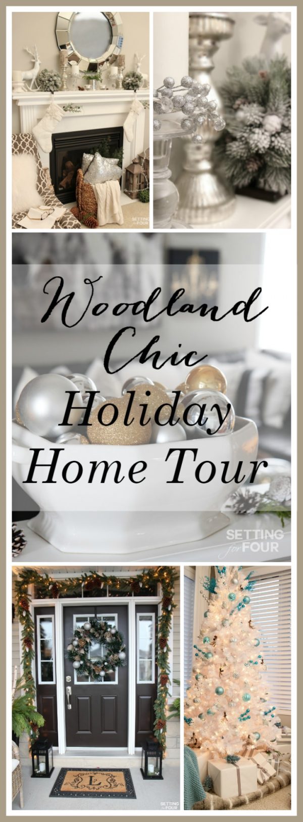 Home Tour For Christmas Recap - Holiday Decor Ideas - Setting For Four ...