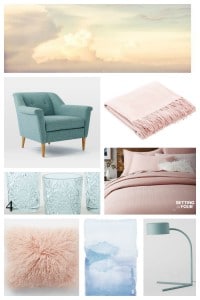 Pantone's Color of the Year 2016 are Rose Quartz and Serenity! See how to use them in your home with these do-able decor ideas! www.settingforfour.com