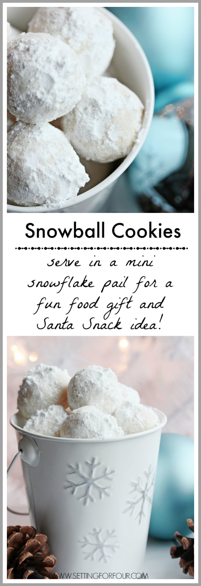 What to Decorate and Make in November - Snowball Cookies Recipe & Santa Snack Idea, Christmas decor, DIY Christmas gift ideas, Christmas crafts, holiday preparation ideas, holiday recipes and more!