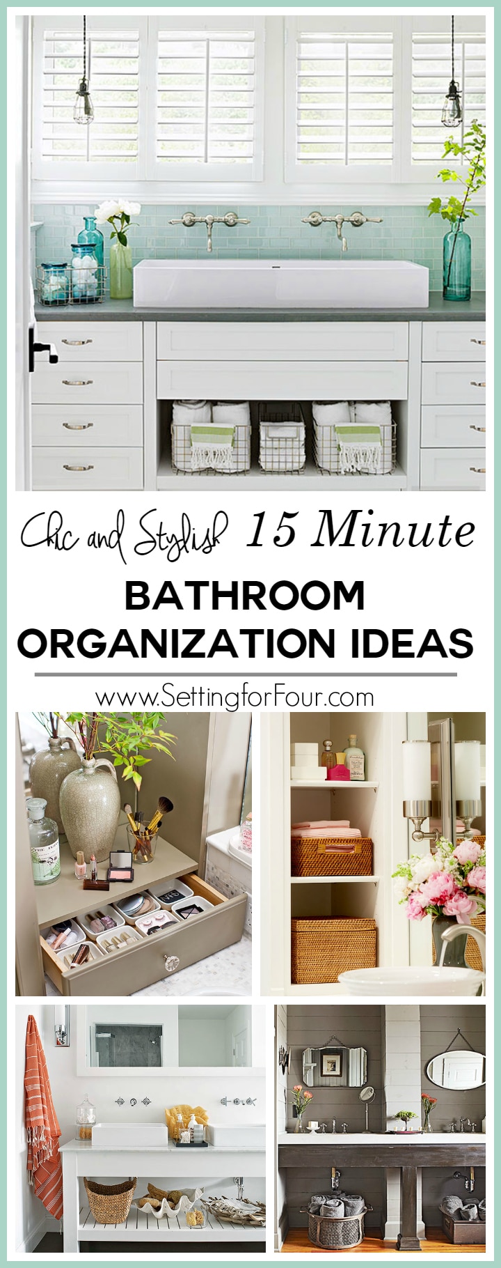 15 Bathroom Organization Ideas