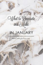 January can be a bit of a let down after the busy- ness of the holidays! Here are 10 decor and DIY projects, organization ideas and recipes to give yourself a boost in January! www.settingforfour.com