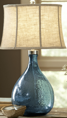 Sapphire Glass Table Lamp