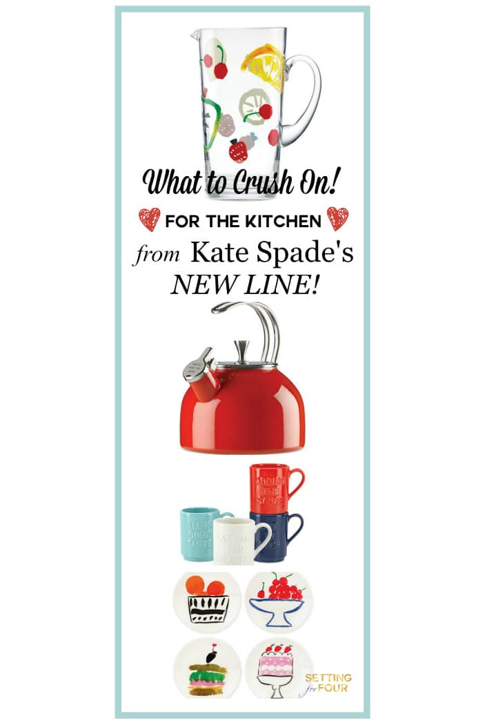 What to crush on for the kitchen from Kate Spade's new home decor line! www.settingforfour.com