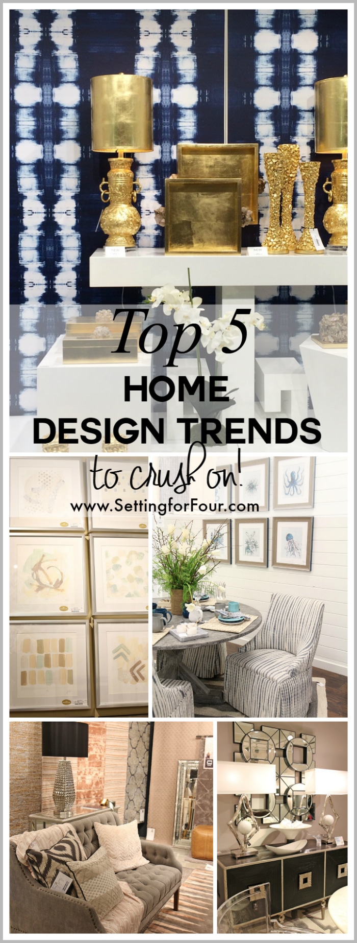 See the top 5 Home Design Trends and decor ideas from AmericasMart Atlanta International Home Furnishings and Gift Market.