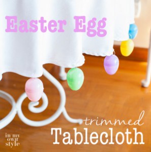 Easter Egg trimmed tablecloth