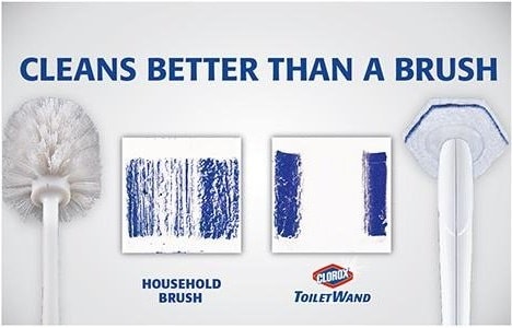 The Clorox ToiletWand creates a good soapy lather to really deep clean the whole bowl. Cleans better than a brush! See for yourself!