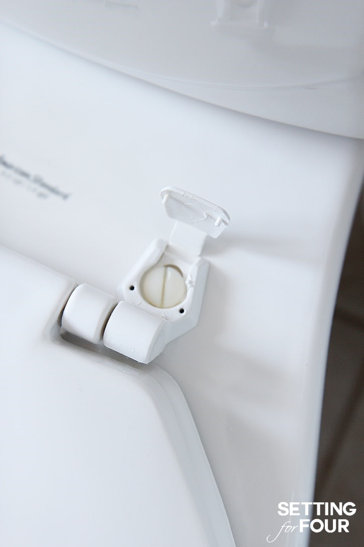 How to Clean Toilet Seat Attachments. www.settingforfour.com