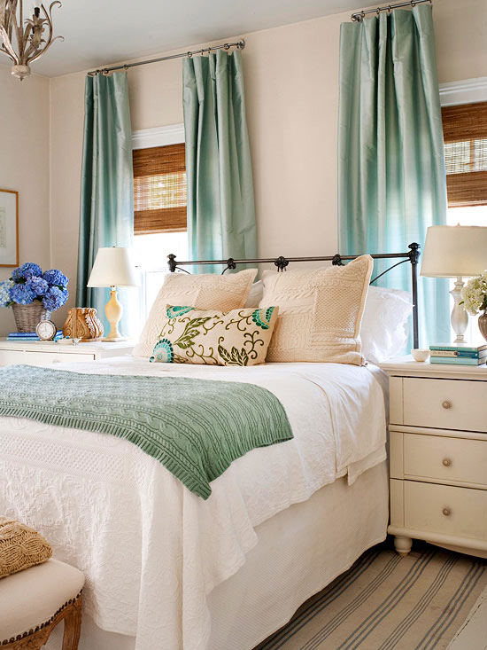 Soothing Bedroom Color Schemes - Setting for Four