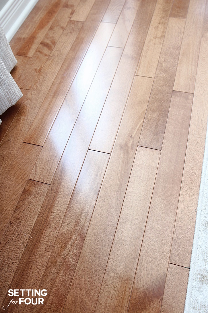 How to: deep cleaning hardwood floors to a shine! Get the tips at SettingforFour.com