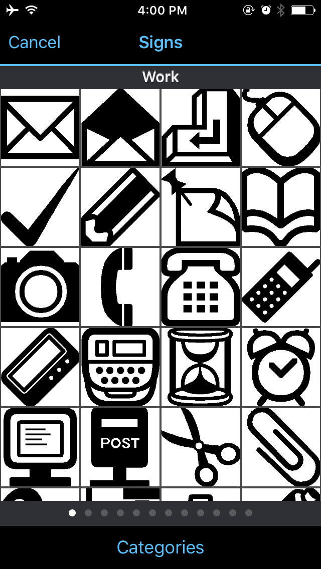 The Epson LabelWorks label printer makes these fun symbols for your labels!