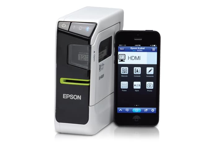 Epson LabelWorks Printer - prints labels and ribbon quick and easy - from your smartphone and tablet!