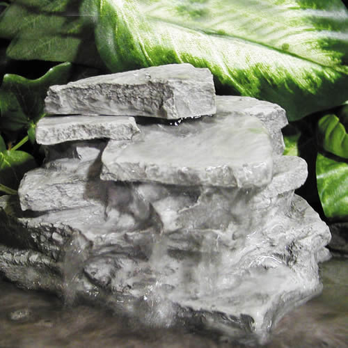 A waterfall rock is the perfect feature for a water garden!